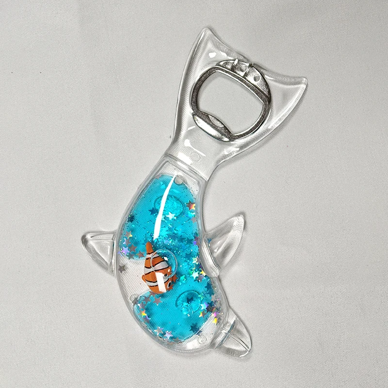 Dolphin flaskeåbner Køleskabsmagnet
